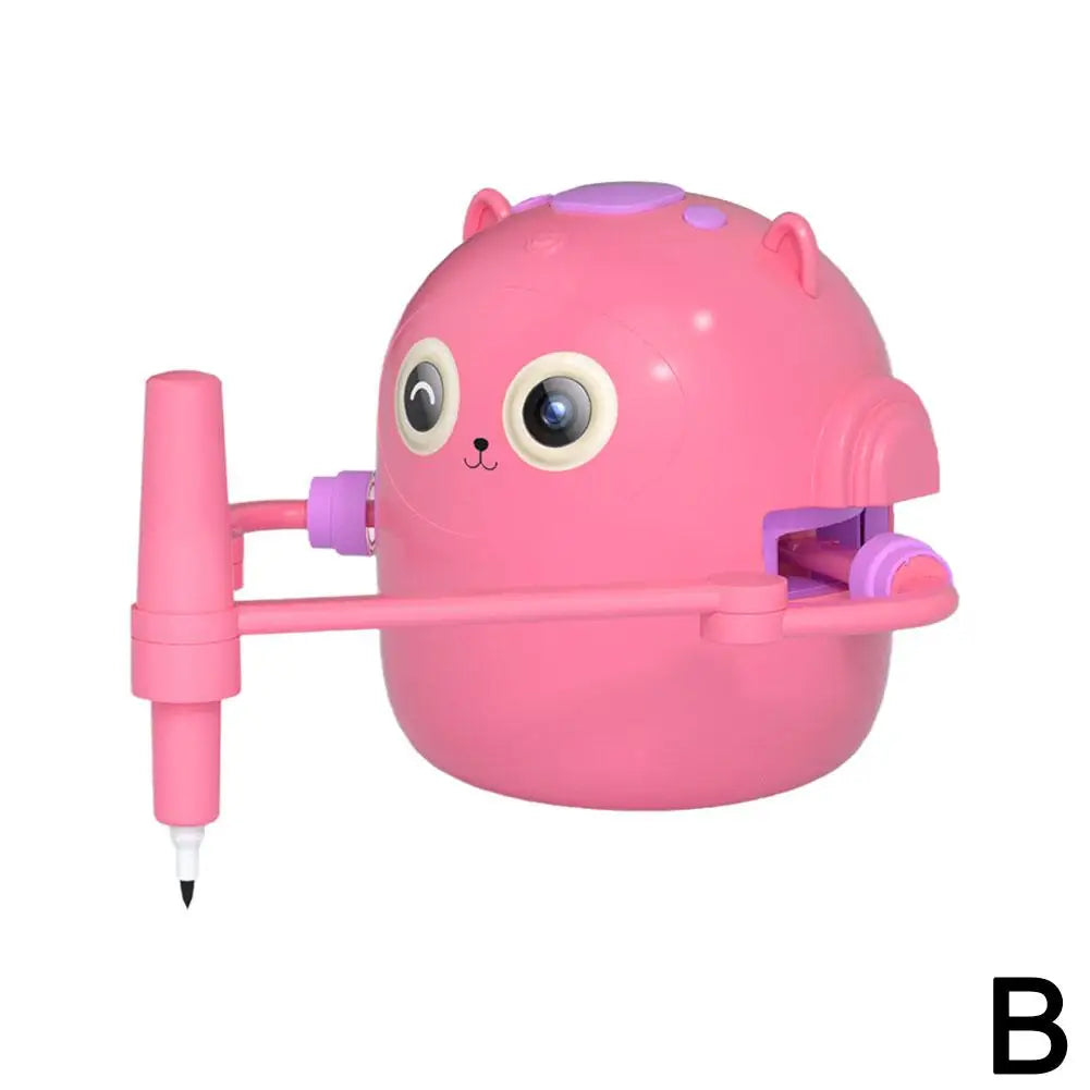 Drawing Robot for Kids Voice Interactive Educational Smart Art Painting Machine Montessori Painting Learning Toys Pink/Blue
