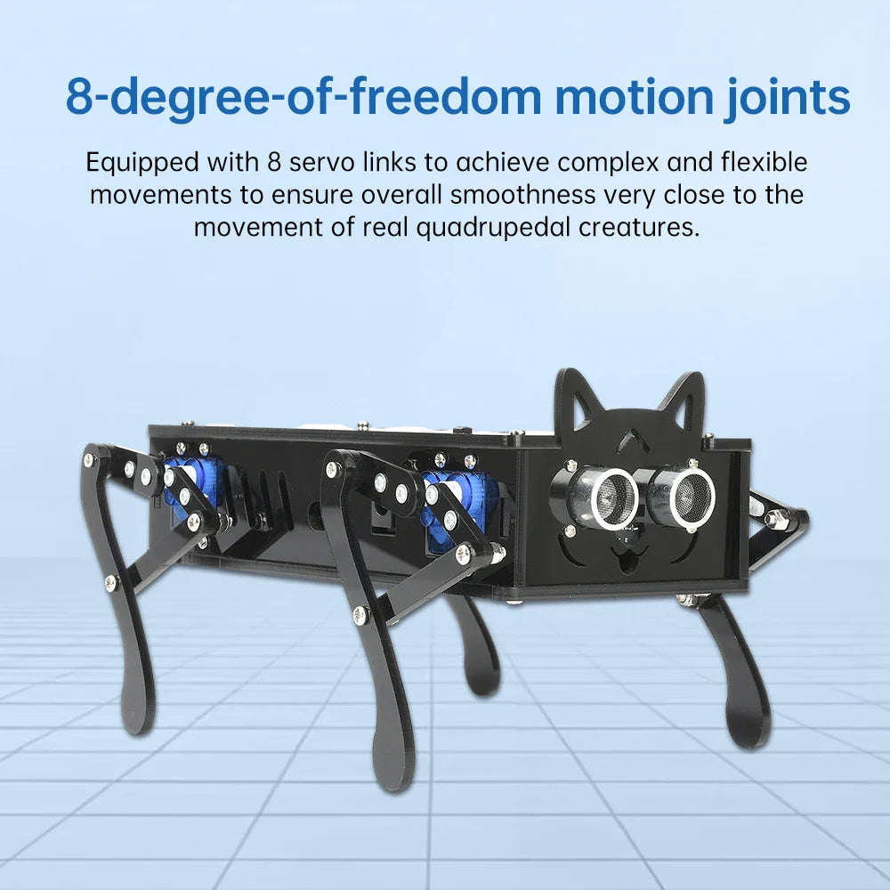 Four-Legged Robot Dog Bionic Intelligent Programming Development Robot Remote Control Robot Dog Electronic Pet Diy Kit