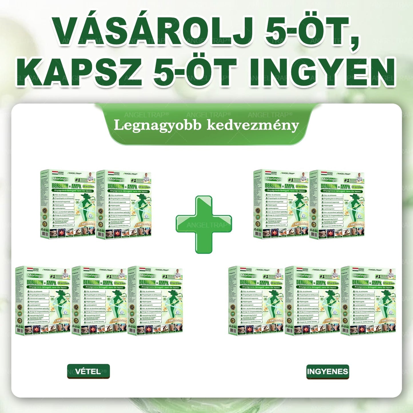 ANGELTRAP® 𝗠𝗼𝗿𝗶𝗻𝗴𝗮 × 𝗕𝗲𝗿𝗯𝗲𝗿𝗶𝗻𝗲 × 𝗔𝗠𝗣𝗞 𝟭𝟬-𝗶𝗻-𝟭 𝗠𝗲𝘁𝗮𝗯𝗼𝗹𝗶𝗰 𝗦𝘂𝗽𝗽𝗼𝗿𝘁 𝗡𝗮𝗻𝗼 𝗠𝗶𝗰𝗿𝗼𝗻𝗲𝗲𝗱𝗹𝗲 𝗣𝗮𝘁𝗰𝗵 🇭🇺🌿 (𝐍𝐚𝐩𝐨𝐧𝐭𝐚 𝐜𝐬𝐚𝐤 𝐞𝐠𝐲𝐬𝐳𝐞𝐫, 𝐥𝐚́𝐭𝐡𝐚𝐭𝐨́ 𝐯𝐚́𝐥𝐭𝐨𝐳𝐚́𝐬𝐨𝐤 𝐦𝐚́𝐫 𝟕 𝐧𝐚𝐩 𝐚𝐥𝐚𝐭𝐭)  🔥 𝐄𝐥𝐡𝐢́𝐳𝐚́𝐬𝐫𝐚,  𝐜𝐮𝐤𝐨𝐫𝐛𝐞𝐭𝐞𝐠𝐬𝐞́𝐠𝐫𝐞, 𝐚𝐥𝐯𝐚́𝐬𝐢 𝐚𝐩𝐧𝐨𝐞́𝐫𝐚, 𝐢́𝐳𝐮̈𝐥𝐞𝐭𝐢 𝐩𝐫𝐨𝐛𝐥𝐞́𝐦𝐚́𝐤𝐫𝐚 𝐞́𝐬 𝐦𝐞́𝐠 𝐬𝐨𝐤 𝐦𝐚́𝐬𝐫𝐚 🚚⏰